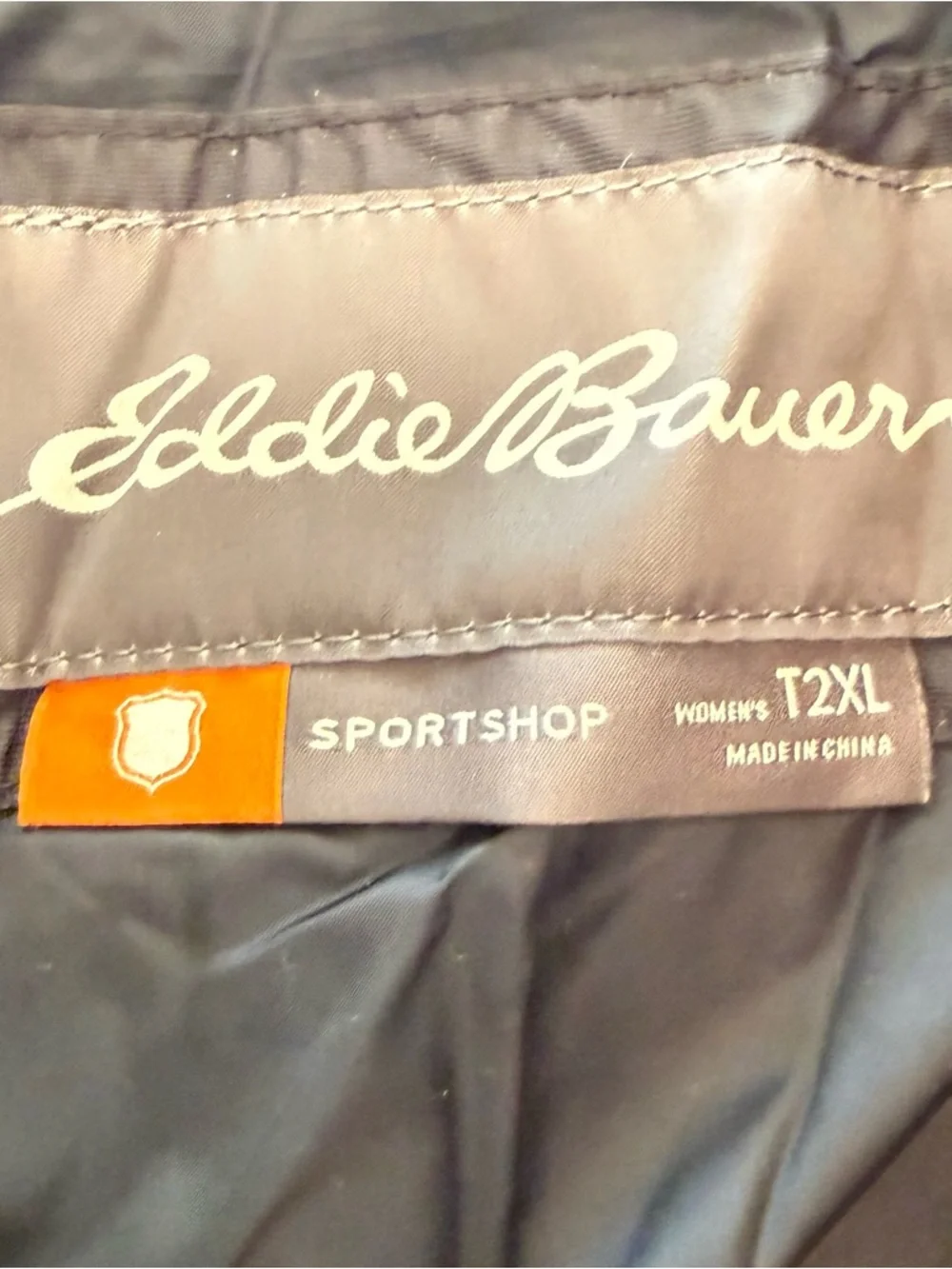 Eddie Bauer Quilted Black Snap-Front Puffer Jacket - Picture 5 of 9